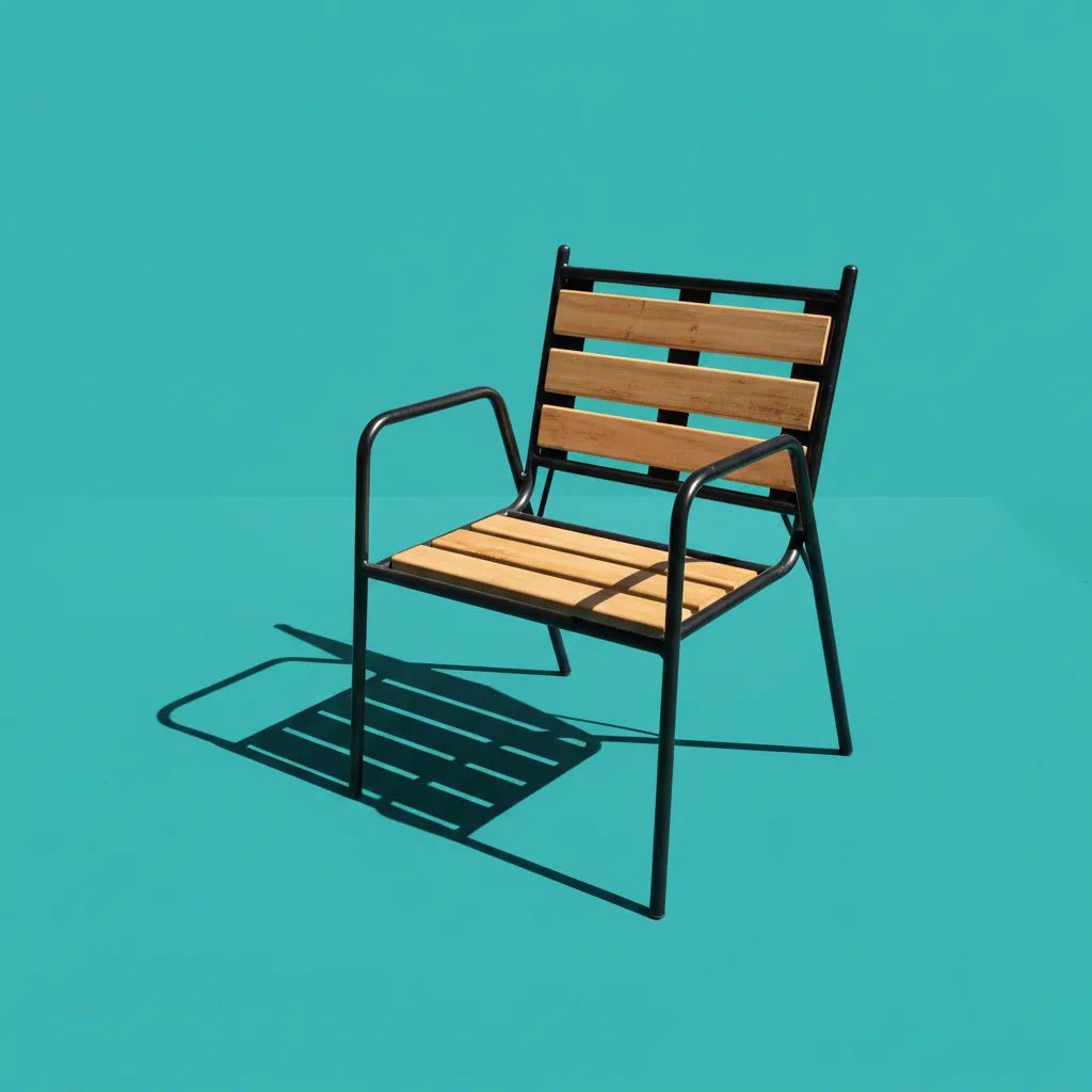 silla jardin madera Vista 2